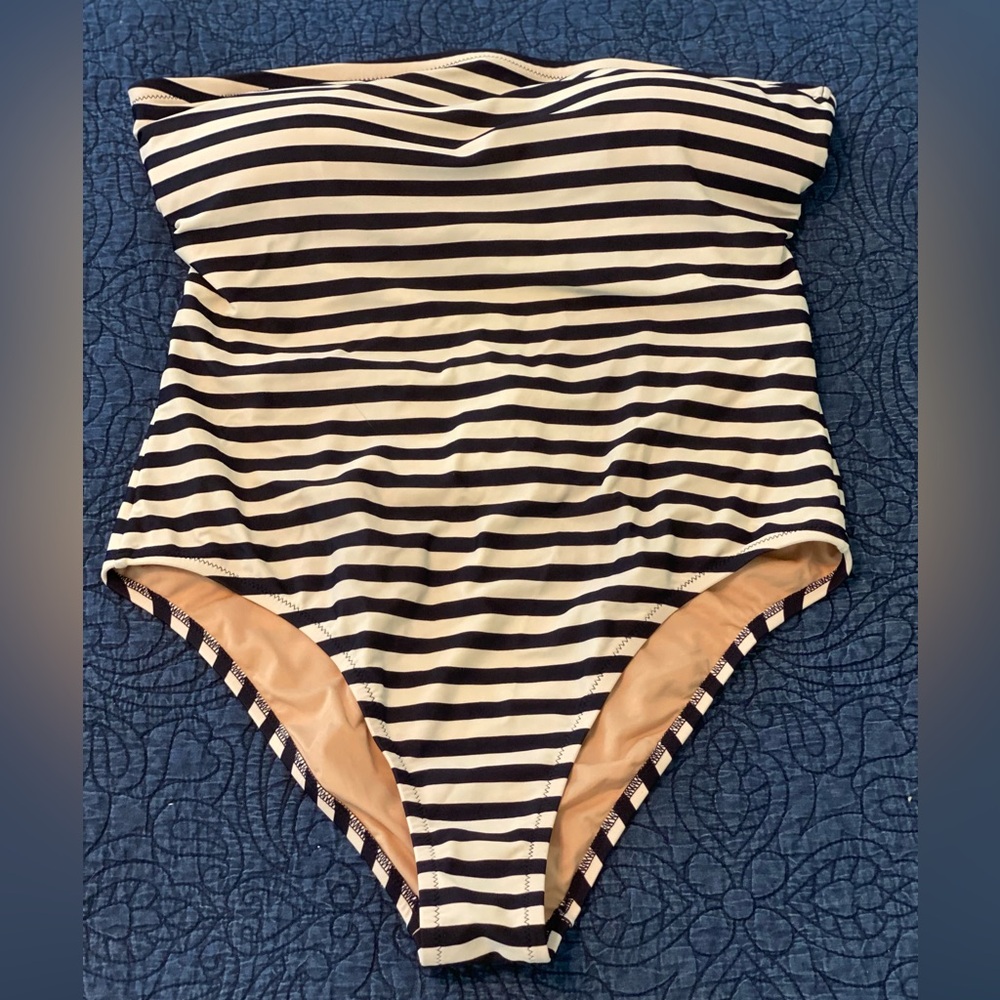 J.Crew one piece swim suit size 16 bandeau style